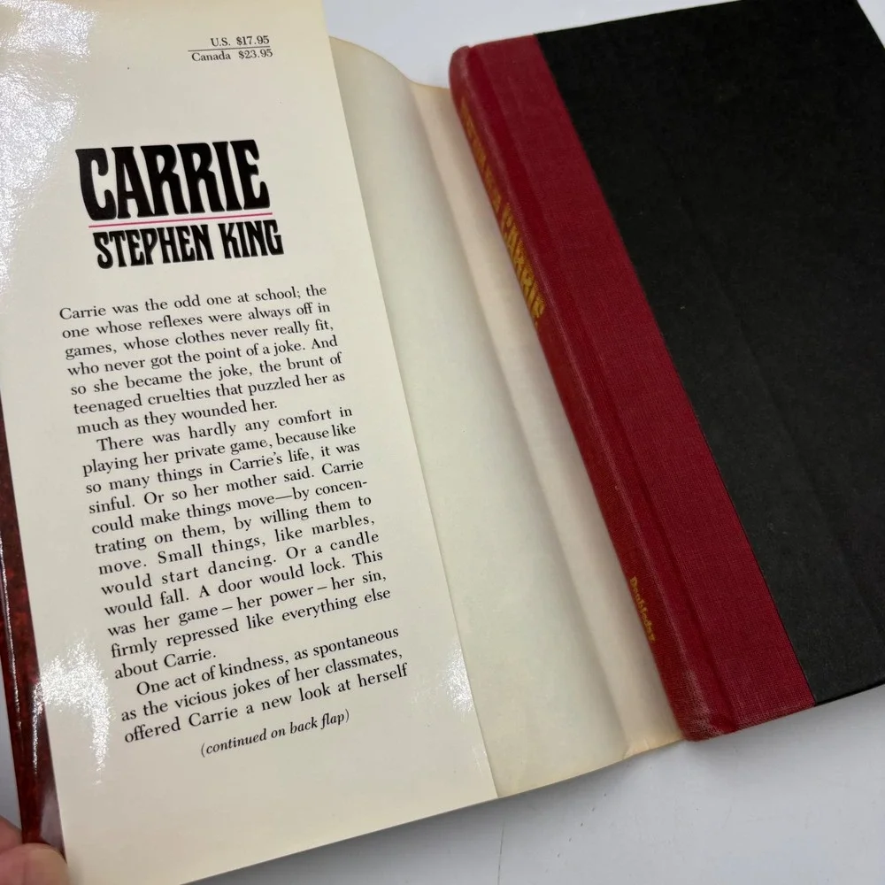 Stephen King Carrie Hardcover Book Adult Good Horror Novel 0385086954